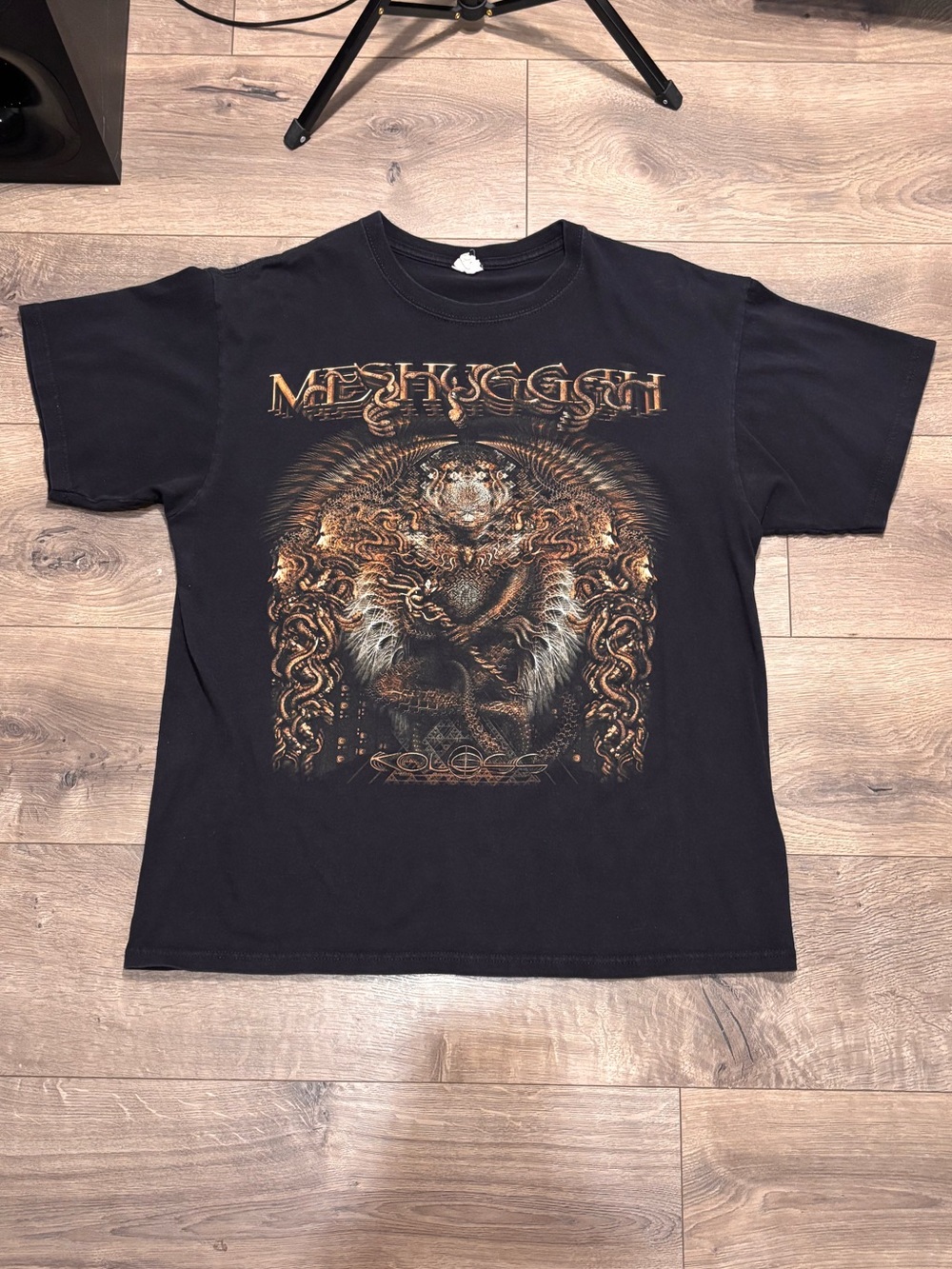 MESHUGGAH North American Tour 2012 Concert Shirt Large Double Sided RARE READ